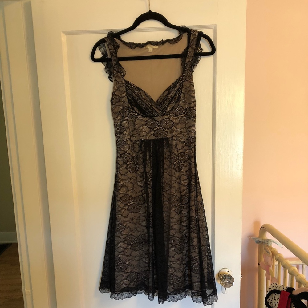 Matty M black lace dress